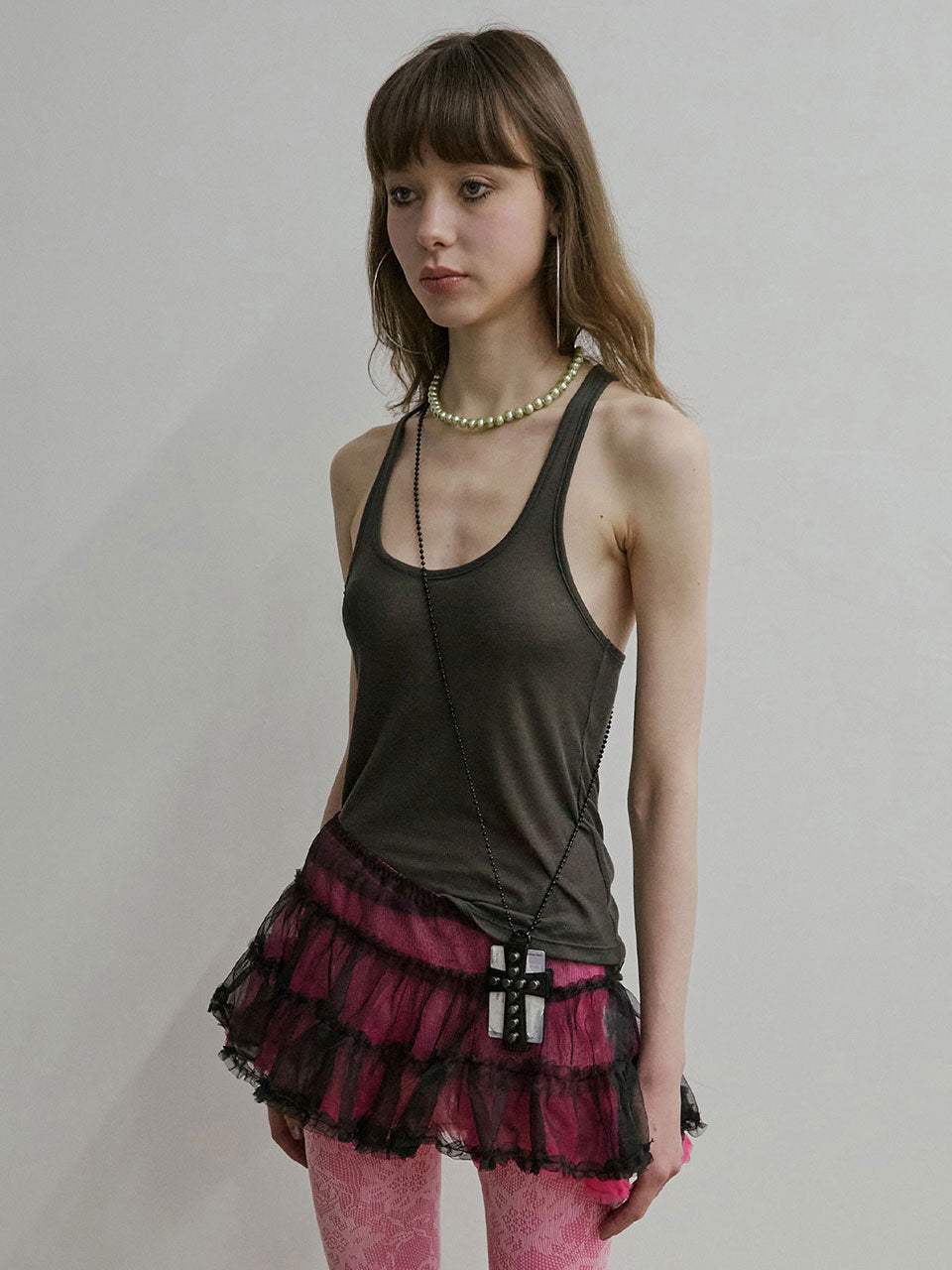 Thong Sleeveless Charcoal