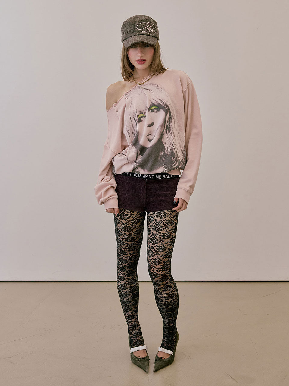 Cheeky Lace Leggings Black