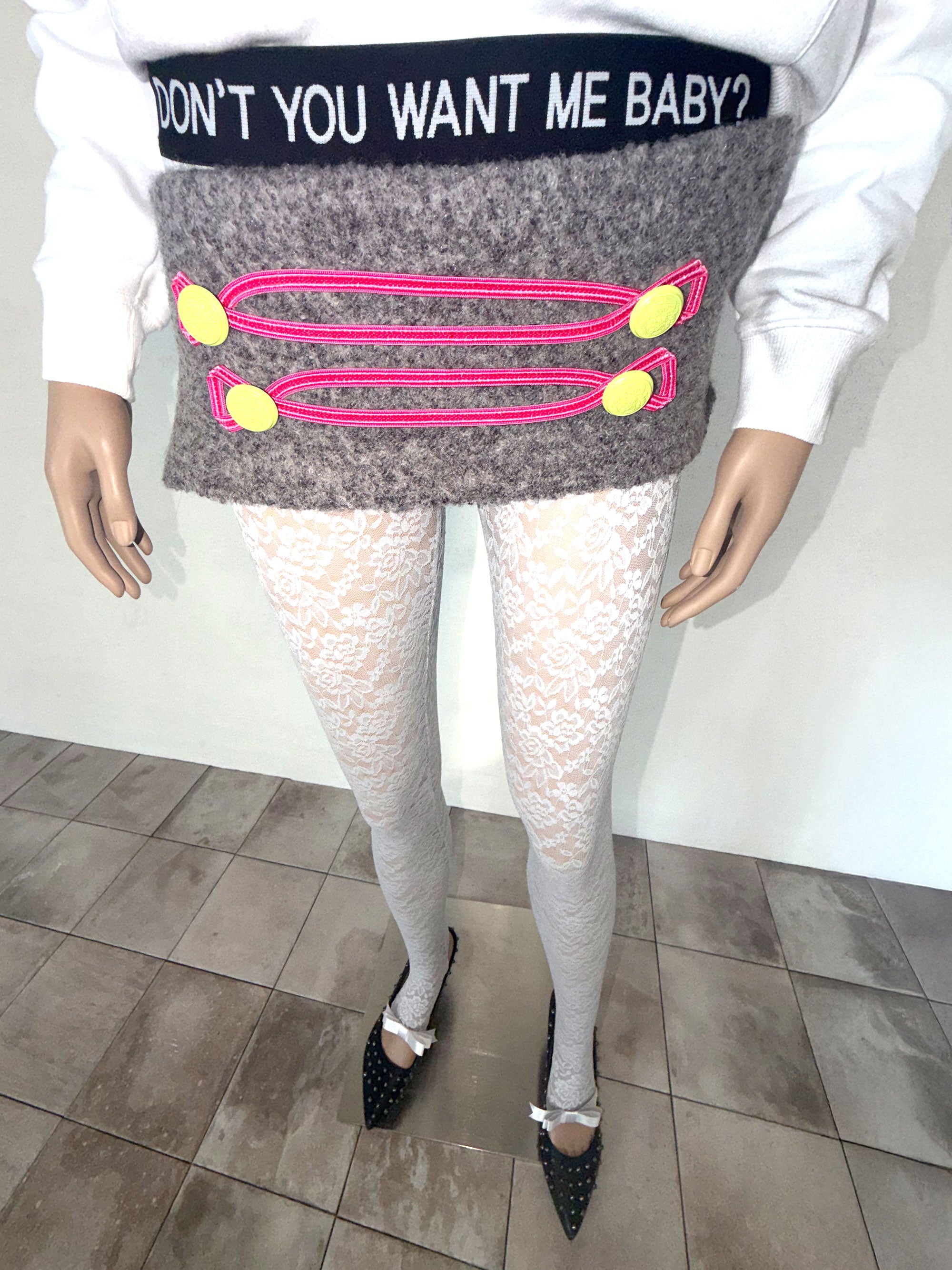 Cheeky Lace Leggings Silver