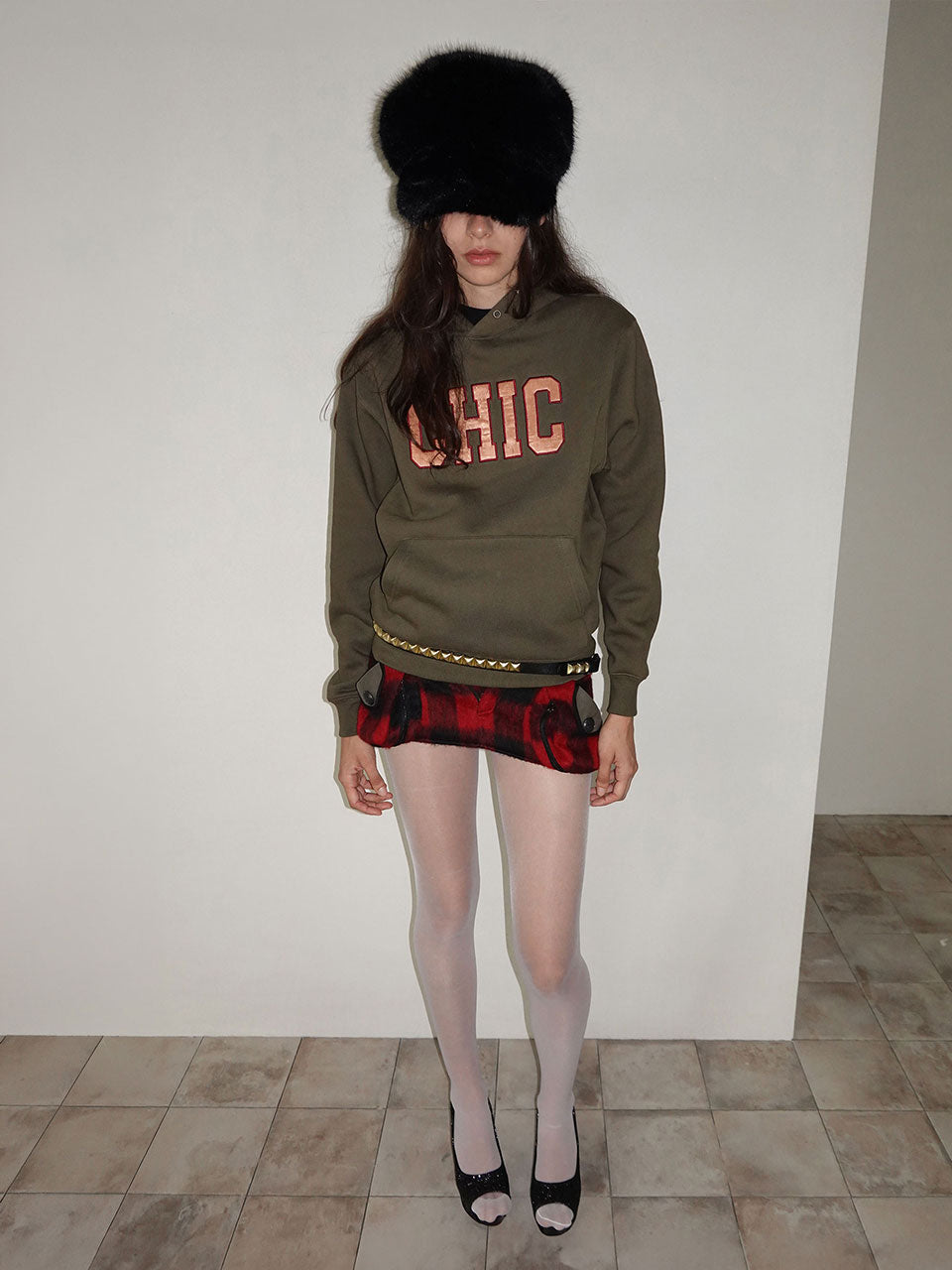 Chic Hoodie Khaki