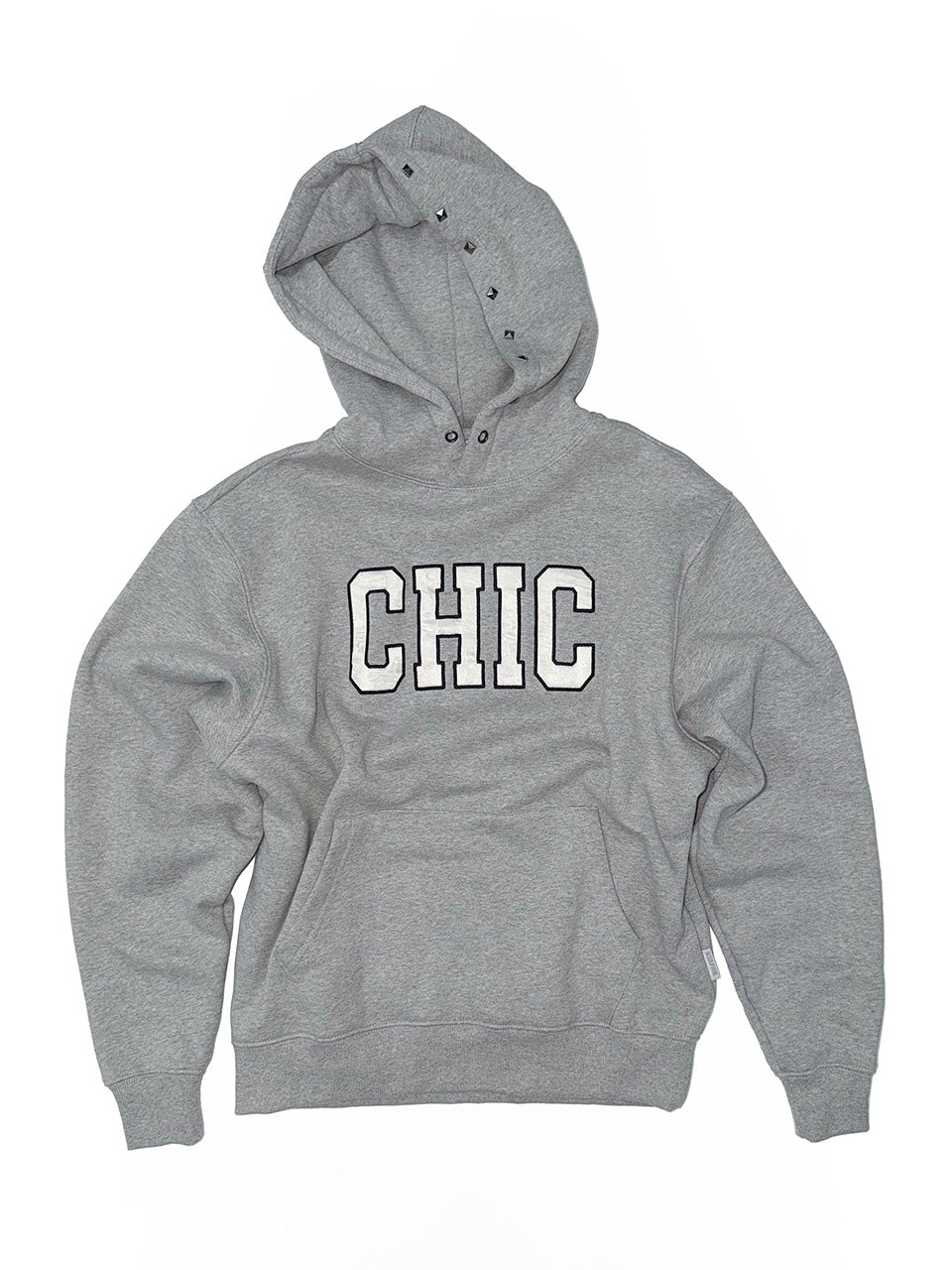 Chic Hoodie Melange Gray