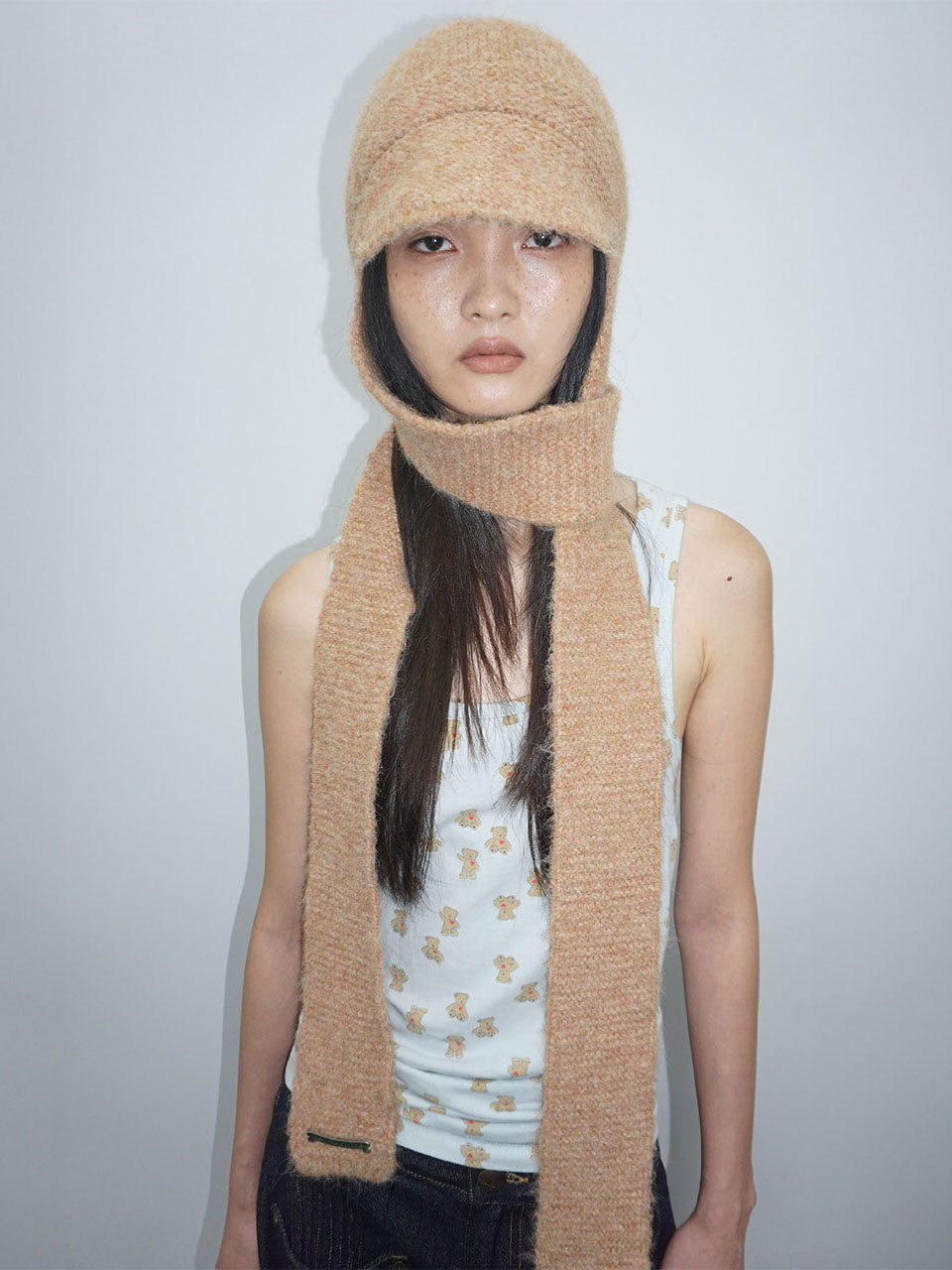 Flap Tail Beanie Cinnamon