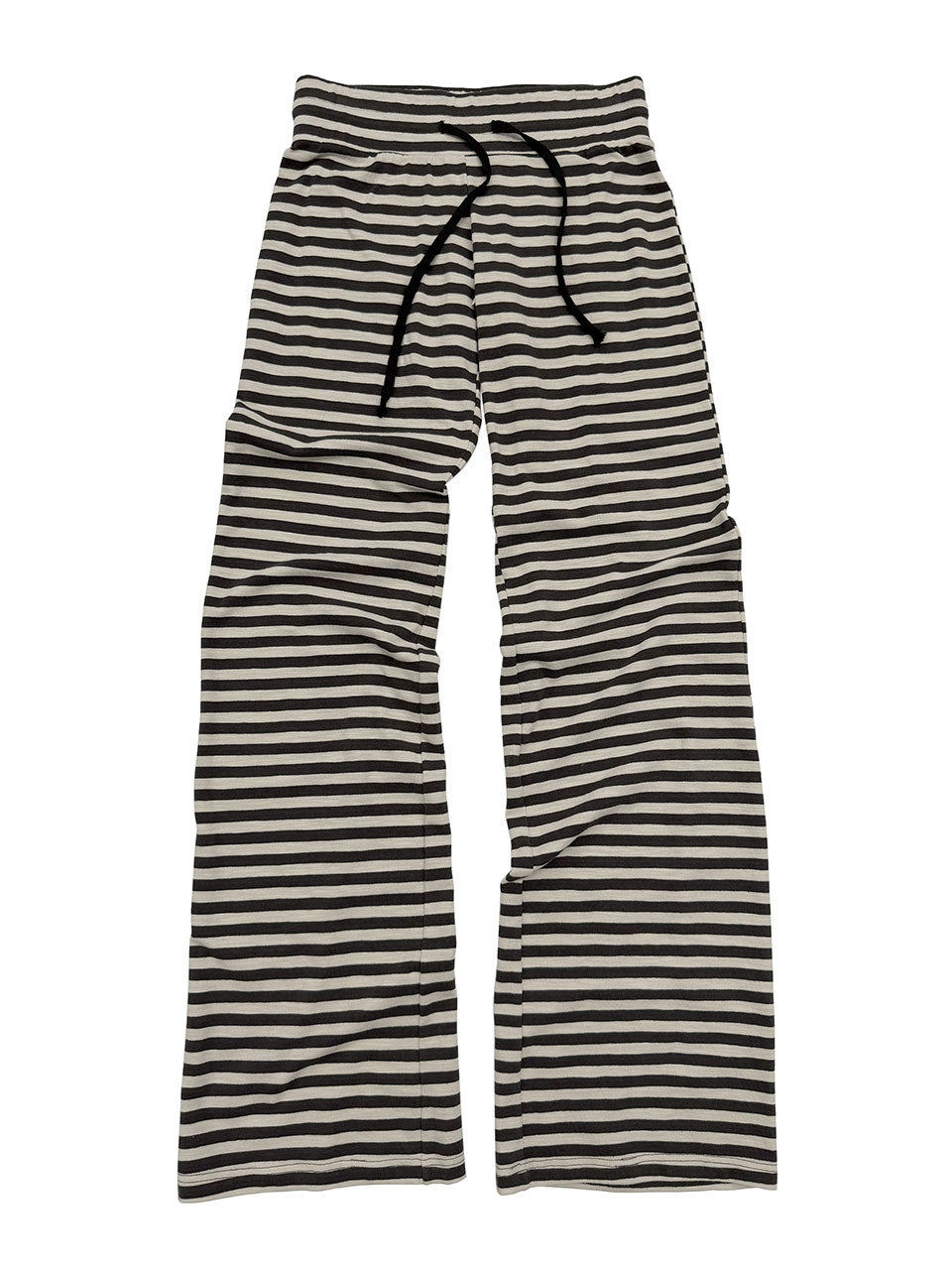 Classic Striped Jersey Pants Charcoal