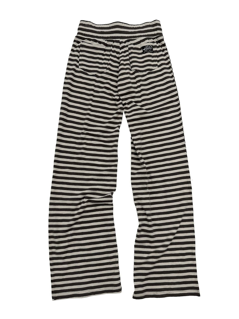 Classic Striped Jersey Pants Charcoal