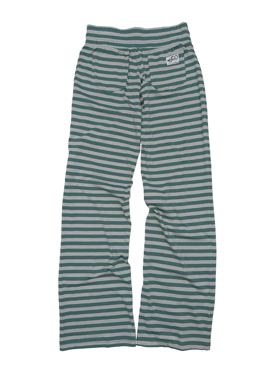 Classic Striped Jersey Pants Teal