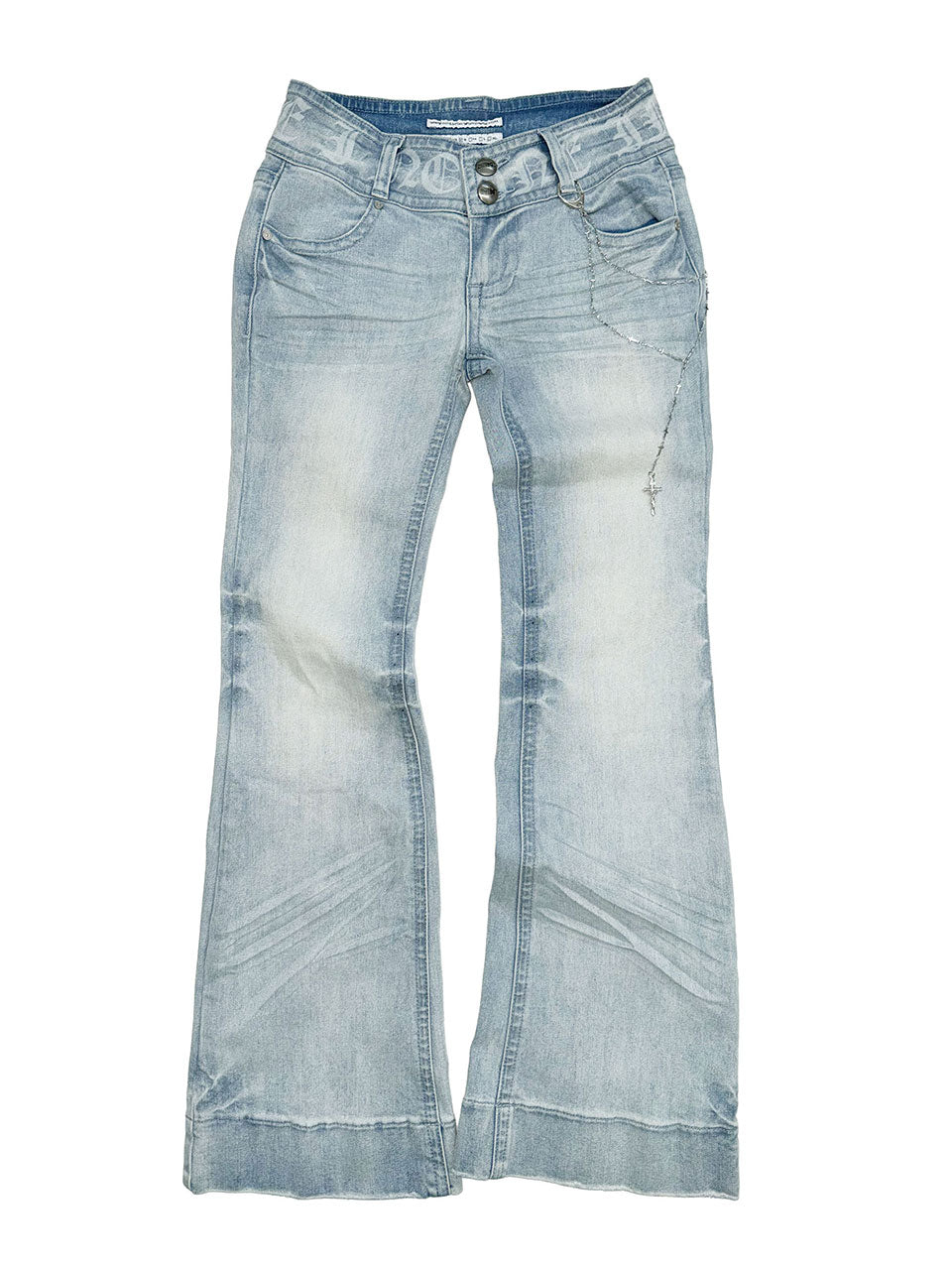 Confession Chain Denim Light Blue
