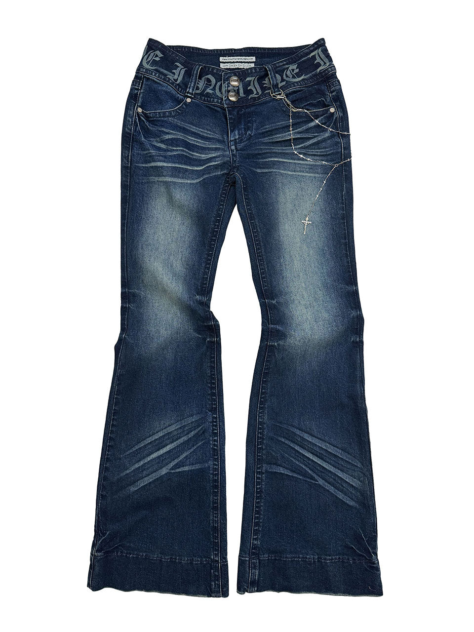 Confession Chain Denim Mid Blue