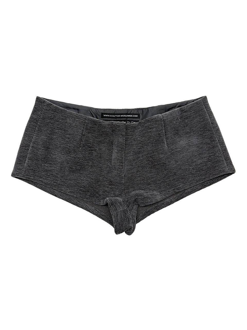 Corduroy Micro Shorts Charcoal