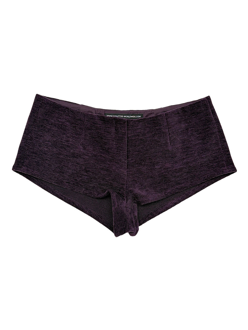Corduroy Micro Shorts Deep Plum