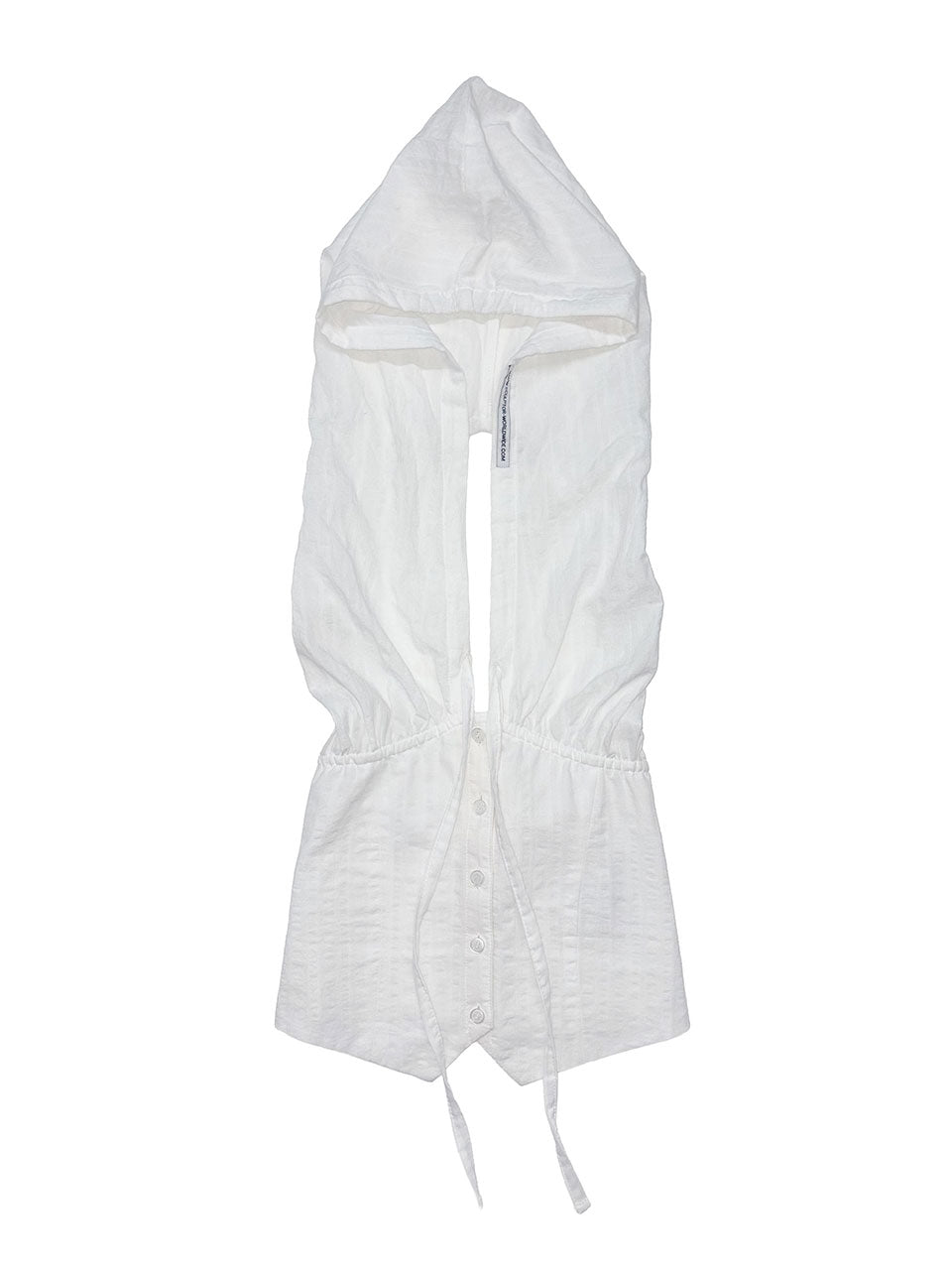 Cowgirl Hoodie Vest White
