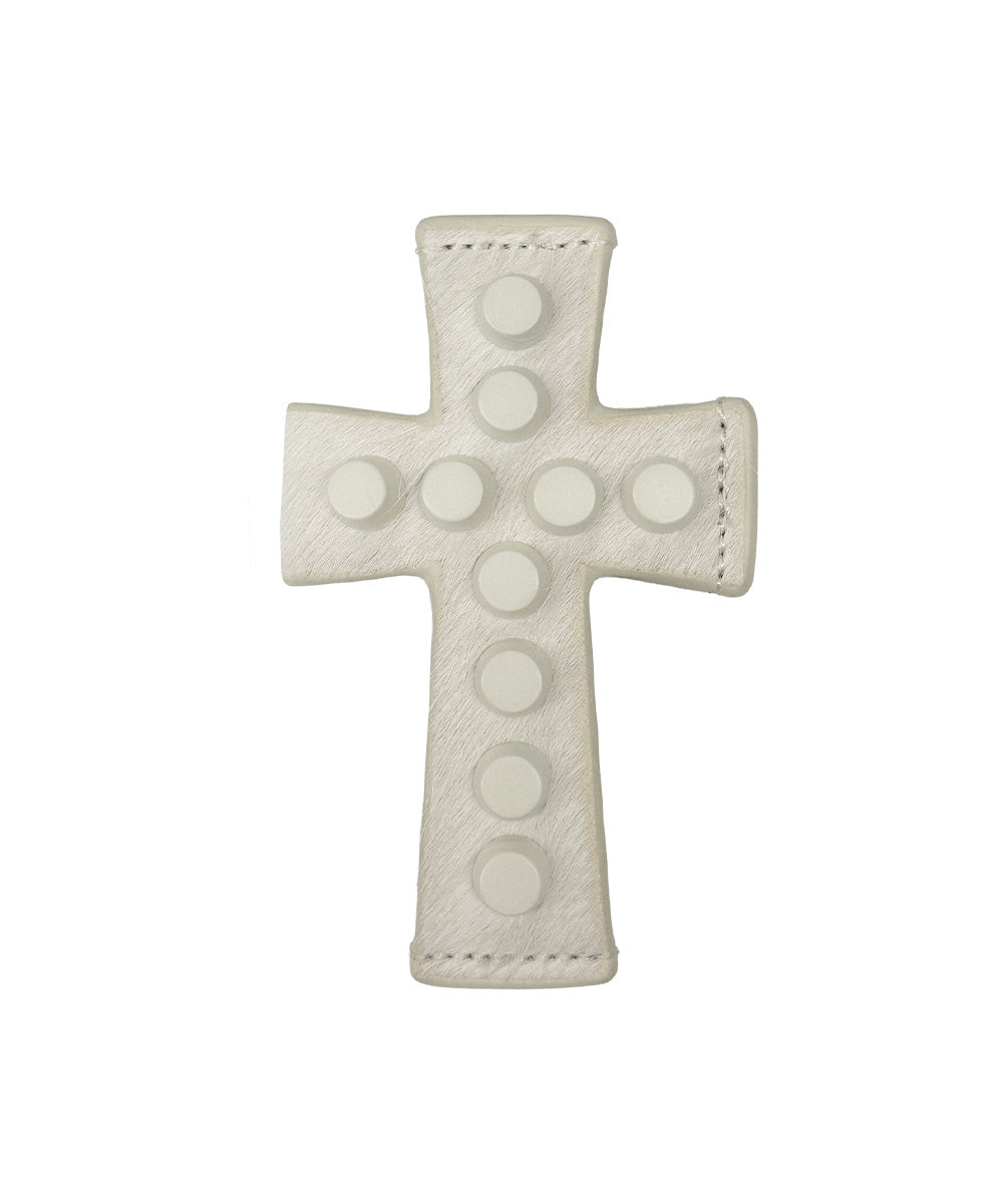 Cross Strap Wallet Pony White