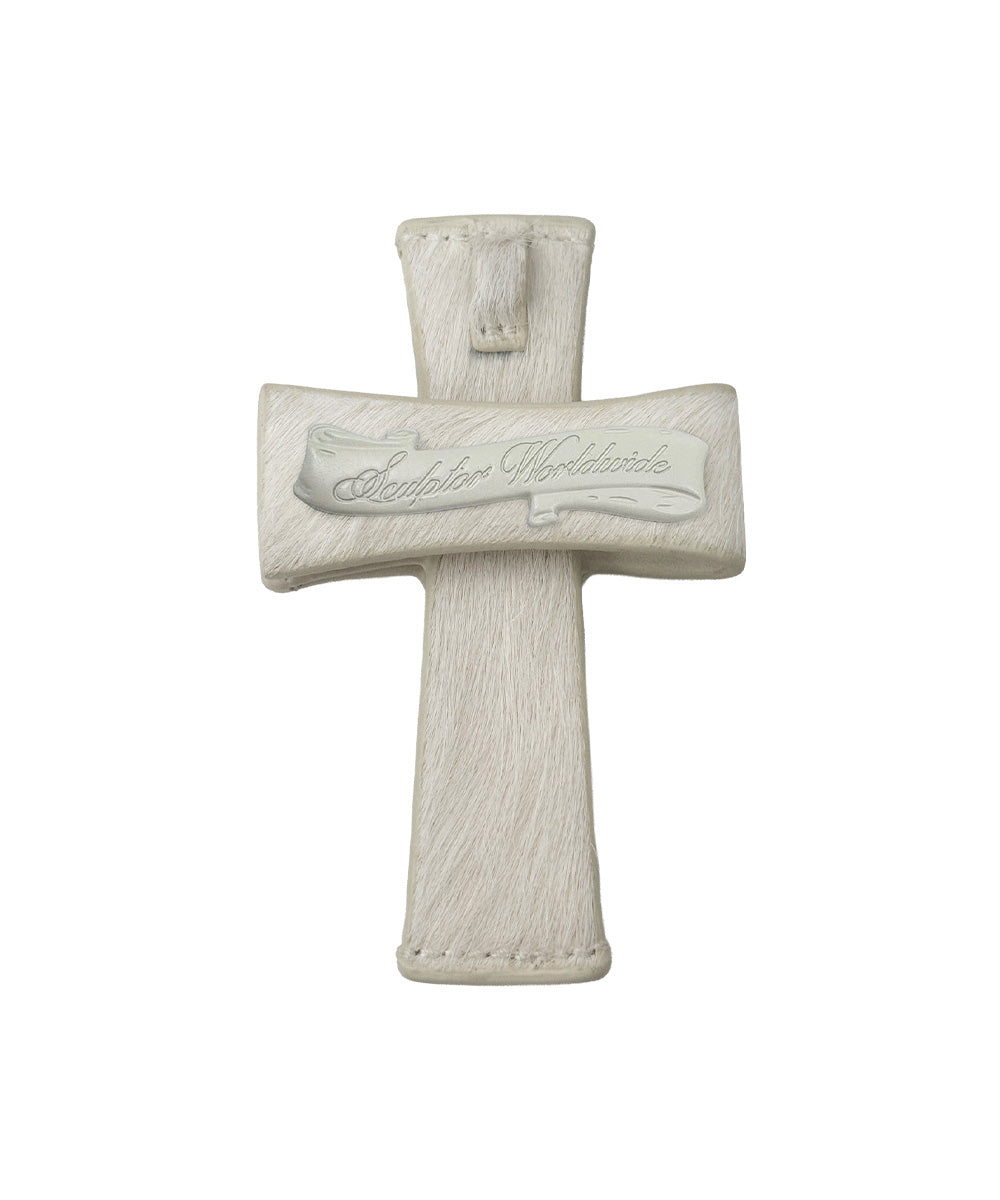 Cross Strap Wallet Pony White