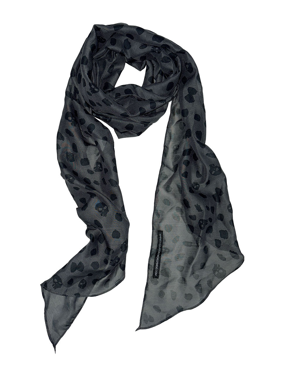 Dalmatian Scarf Charcoal