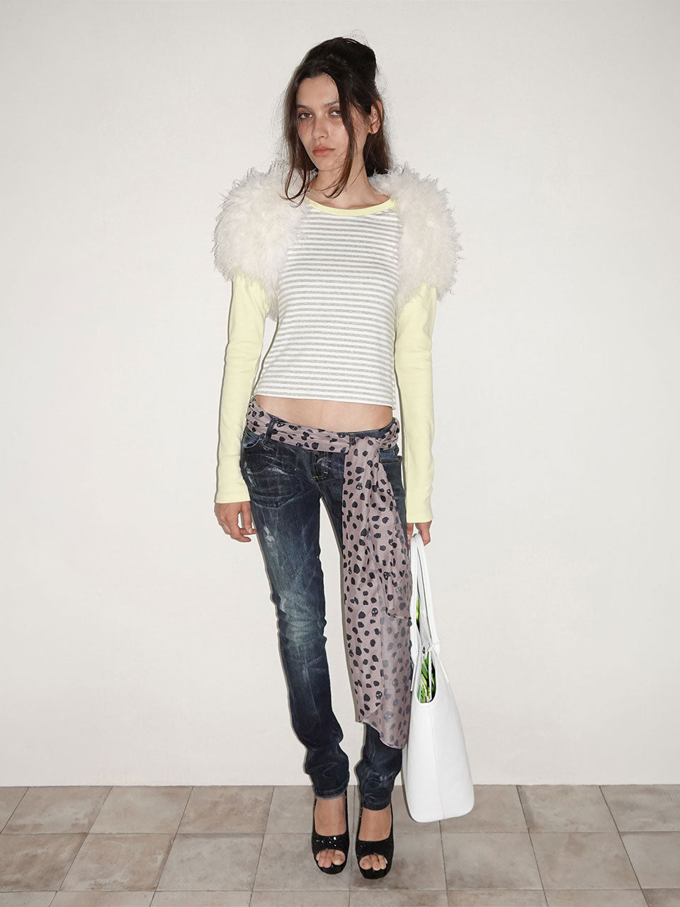 Dalmatian Scarf Mocha