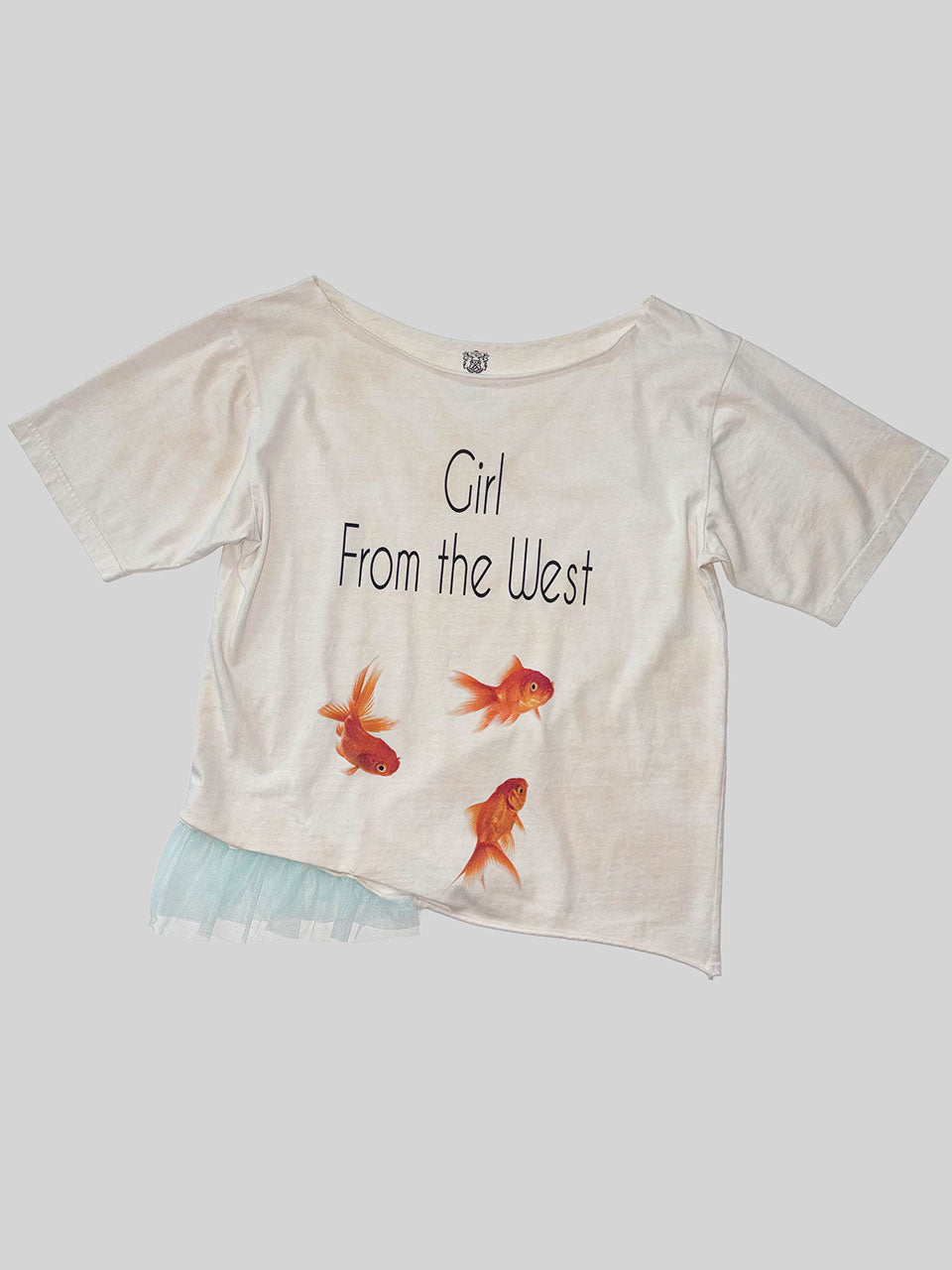 Wander Girl Off-Shoulder Tee Dirty White