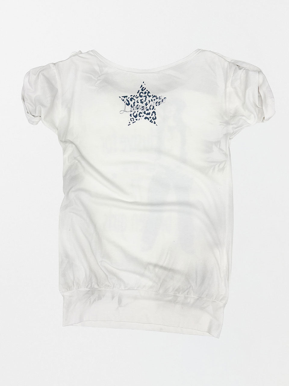 Broken Girls Roll Up Tee Dirty White