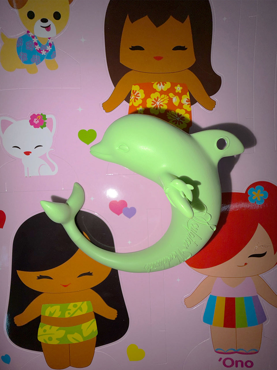 Dolphin Bangle Neon Green