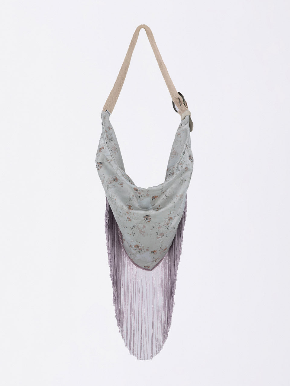 Fringe Scarf Bag Dusty Blue
