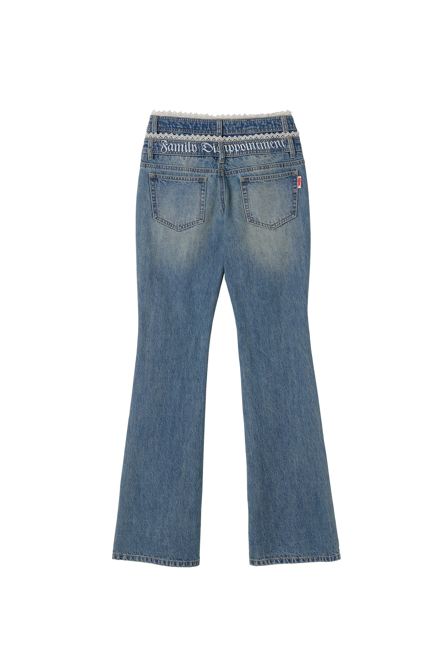 パンツ SCULPTOR Double Waist Boots Cut Denim Double Waist Boots Cut Denim Mid Blue – SCULPTOR JAPAN