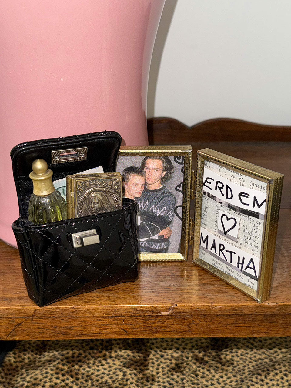 I Coin Purse Enamel Black