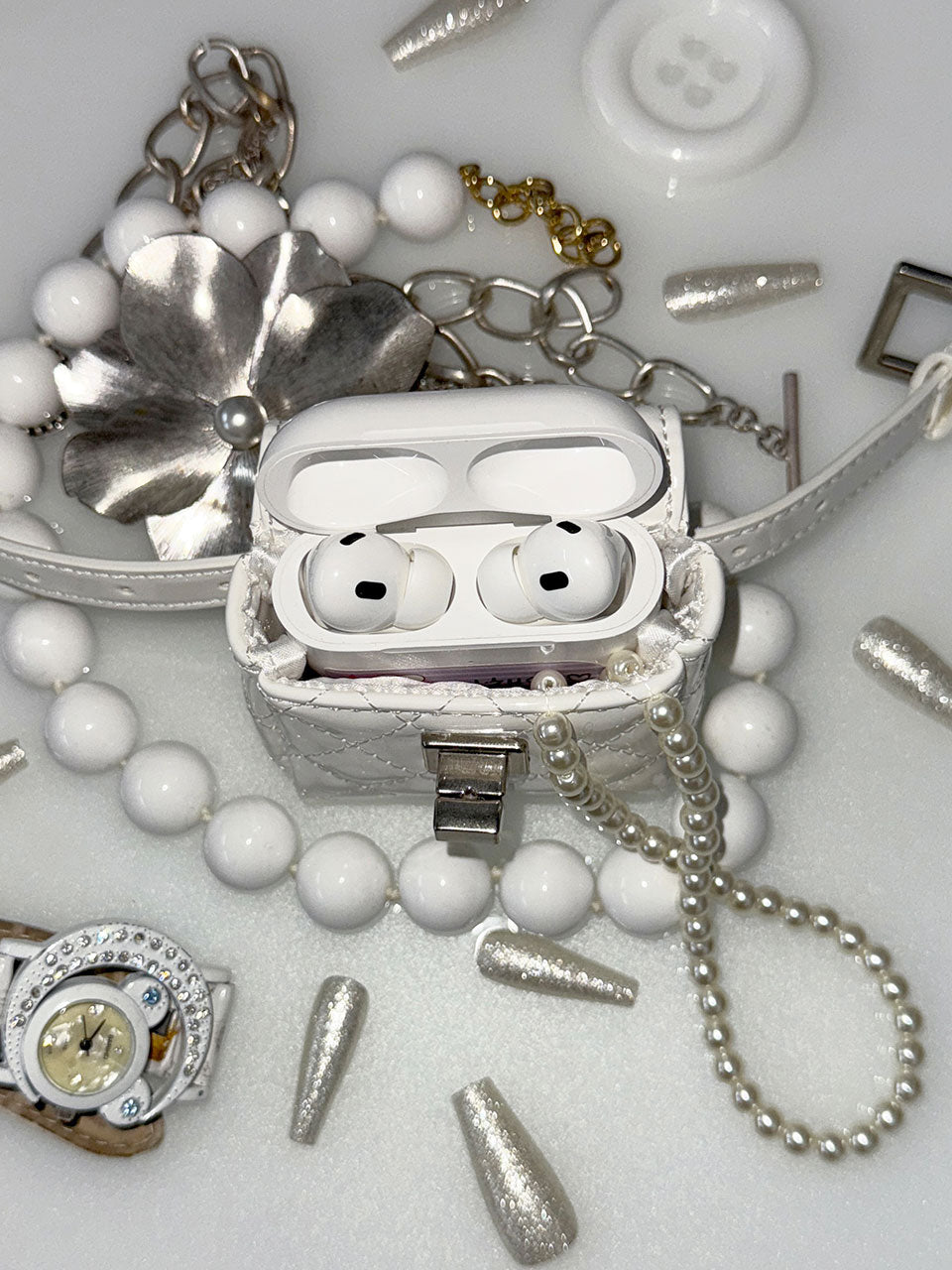I Coin Purse Enamel White