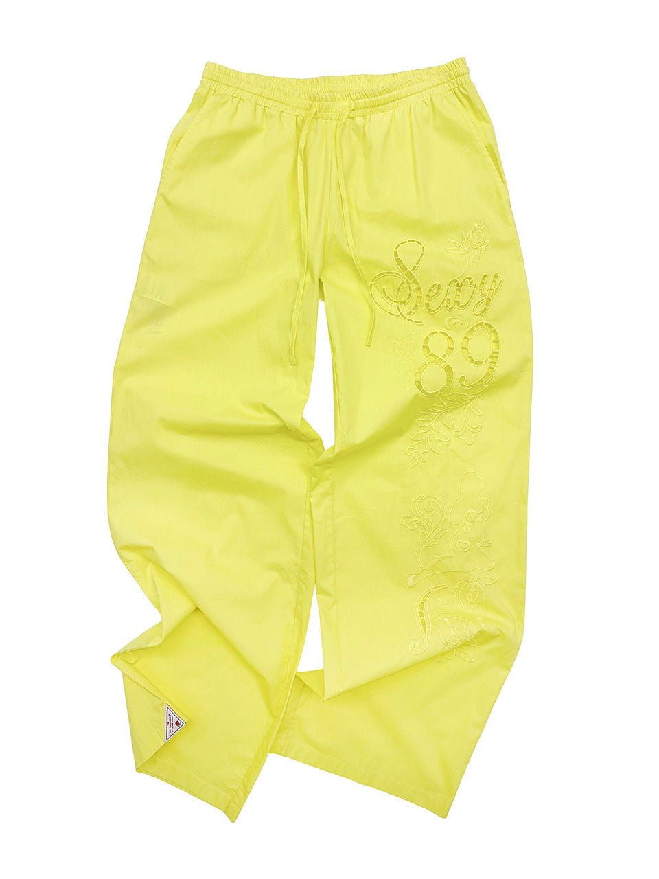 Eyelet Embroidery Pants Neon