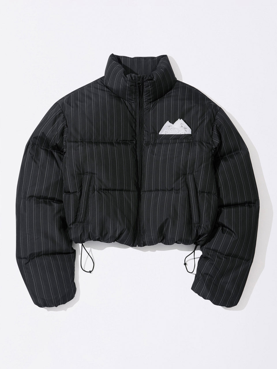 So Demure Cropped Puffer Down Faded Black