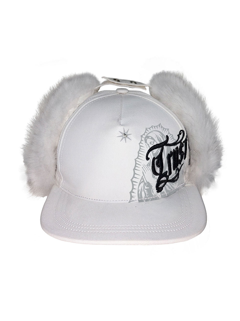 Faithless Twill Earflap Cap White