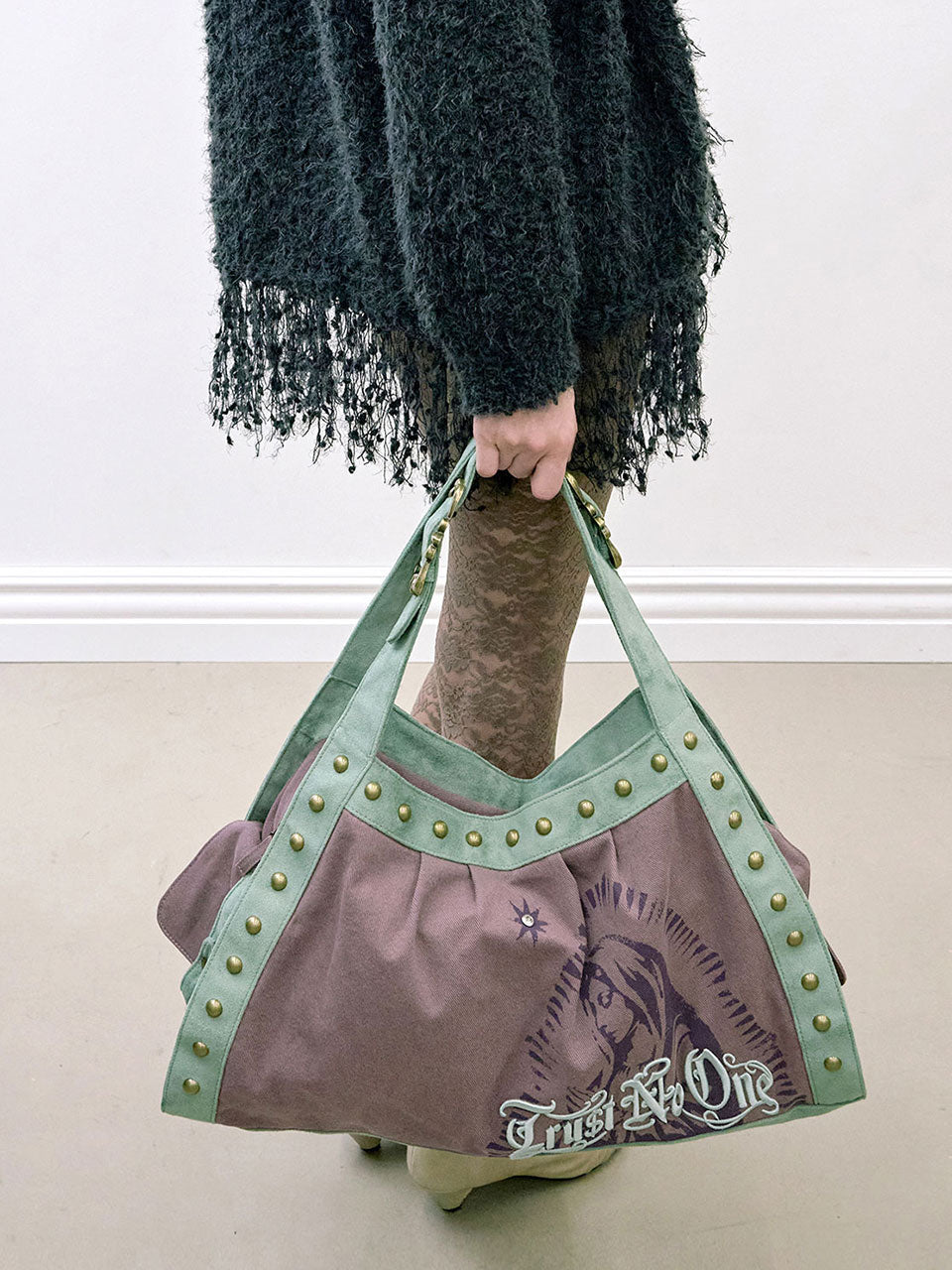 Faithless Stud Bag Purple