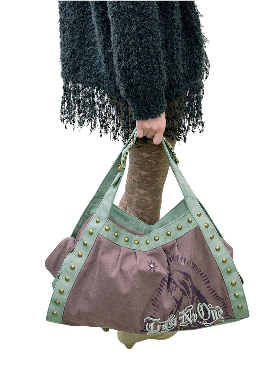 Faithless Stud Bag Purple