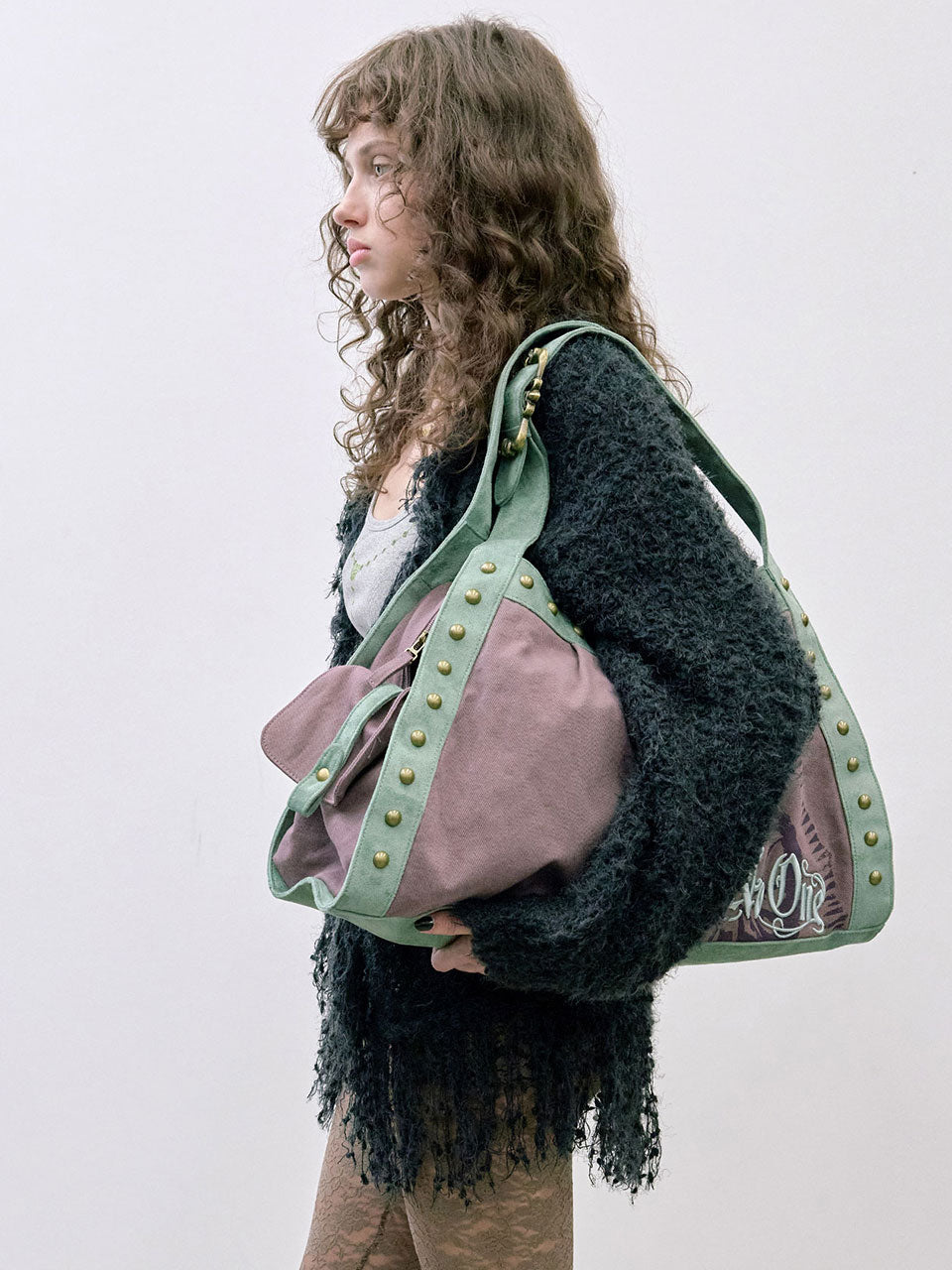 Faithless Stud Bag Purple