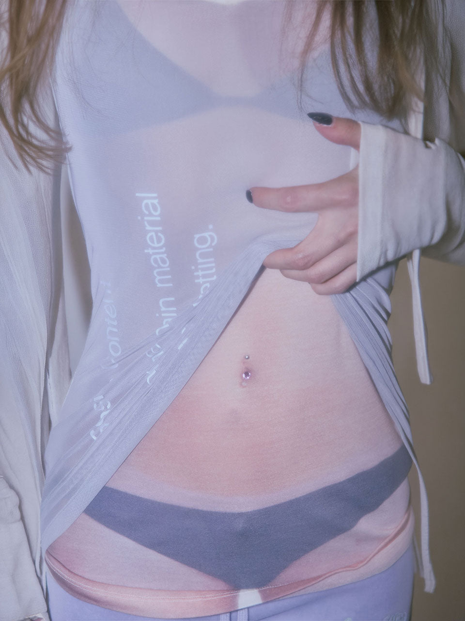 Filtered Content Tee Ivory