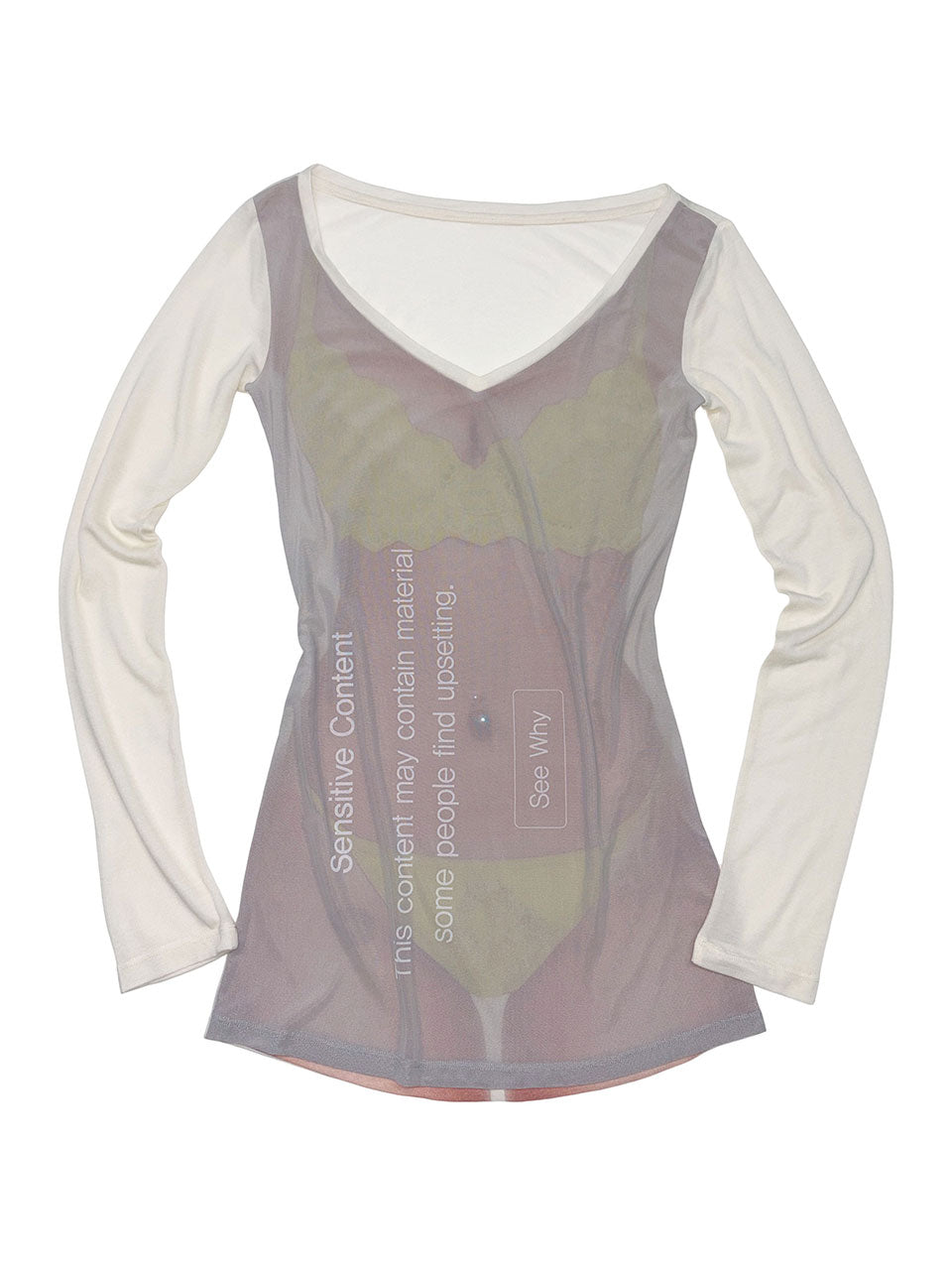 Filtered Content Tee Neon Bikini