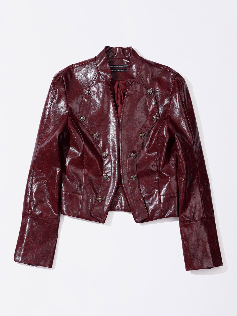 Napoleon Eco Leather Jacket Glossy Red