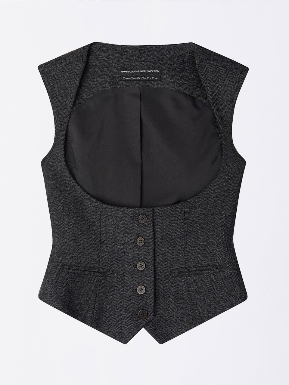 Classic Wool Vest Gray