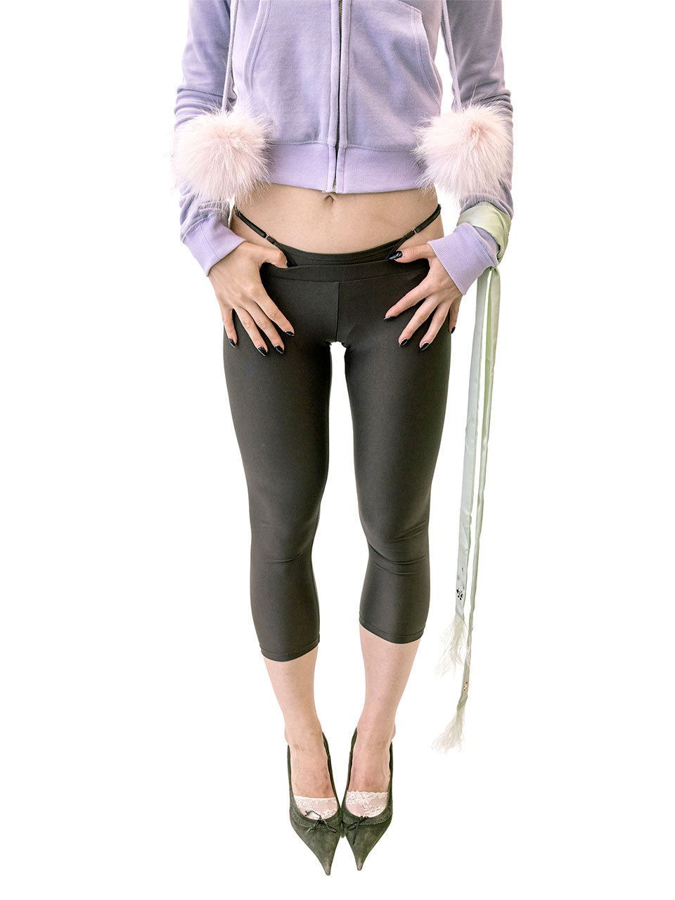 Hella Sexy Thong Capri Brown