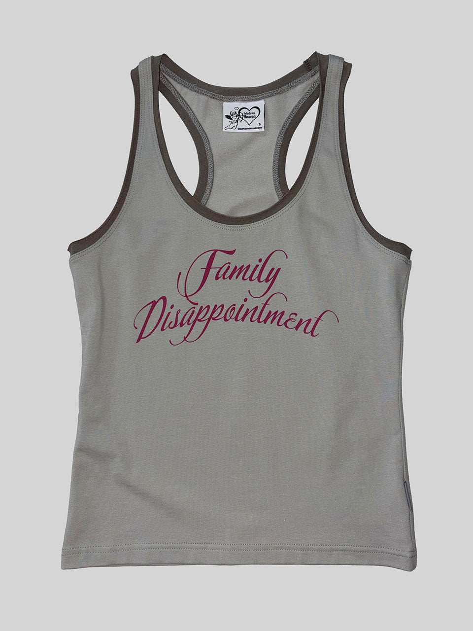 Family Disappointment Tank Top Ice Gray