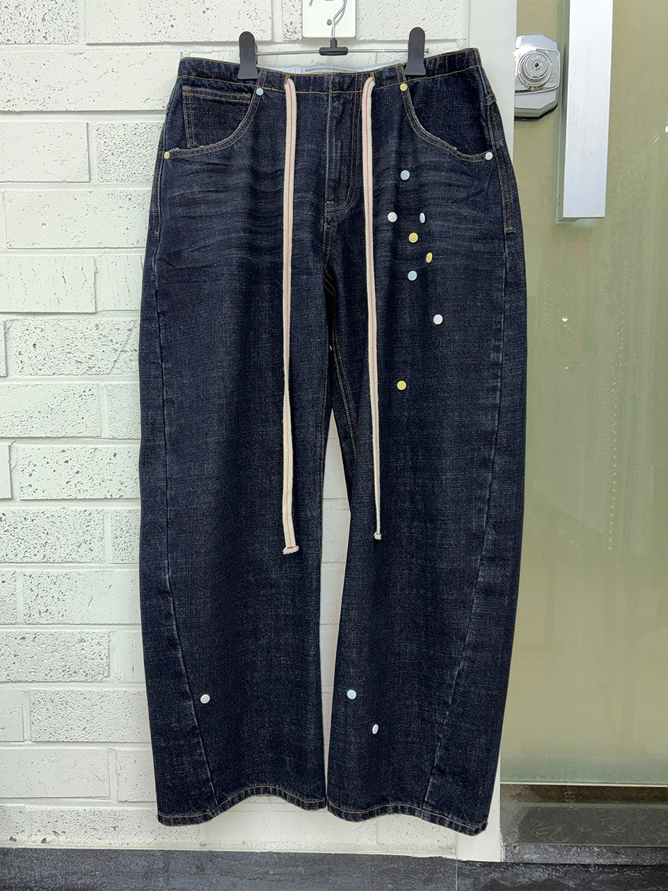 Pill Denim Pants Indigo Blue