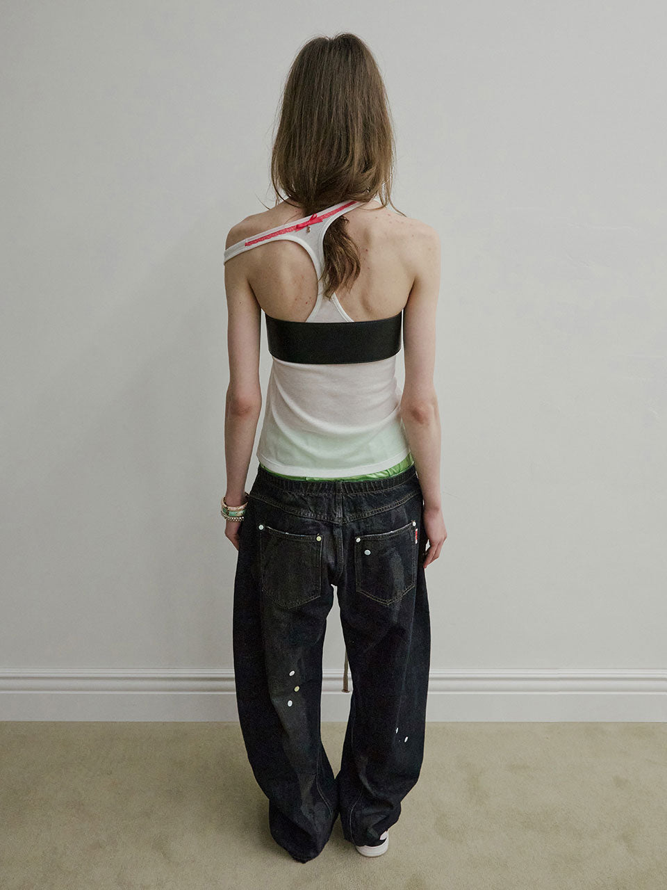 Pill Denim Pants Indigo Blue