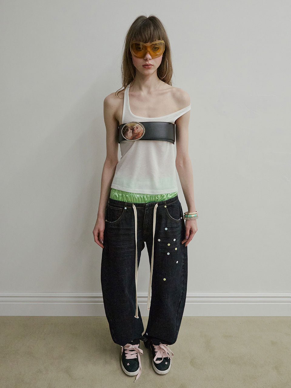 Pill Denim Pants Indigo Blue