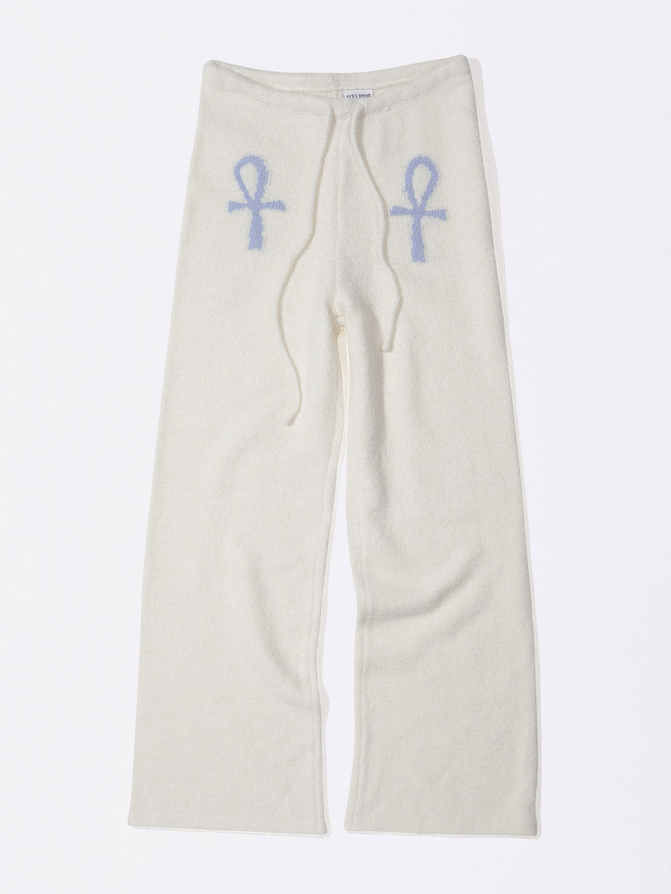 Ankh Boucle Knit Pants Ivory