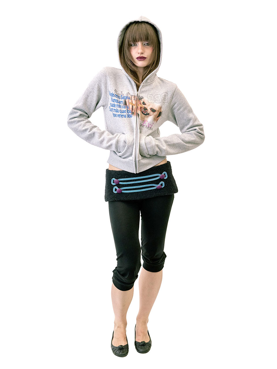 Jersey Capri Pants Black