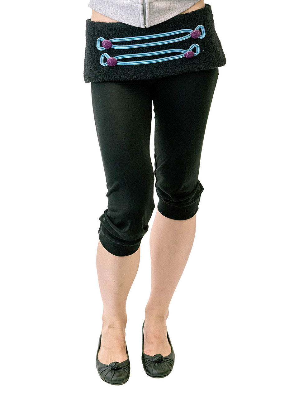 Jersey Capri Pants Black
