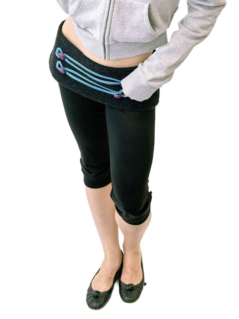 Jersey Capri Pants Black