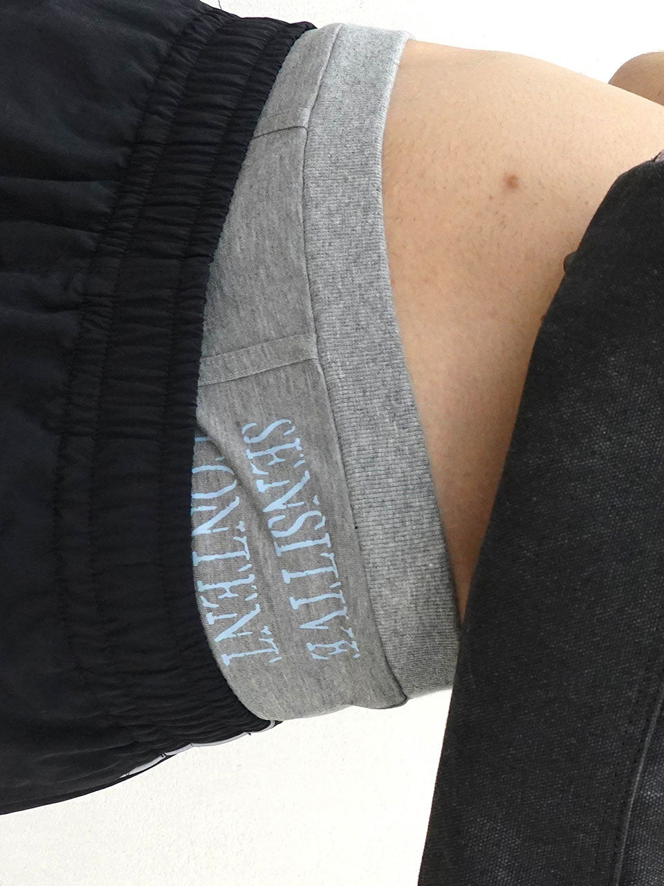 Jersey Micro Boy Shorts Melange Gray