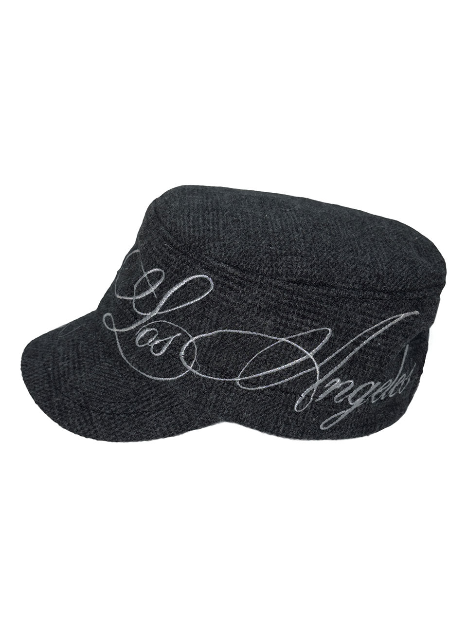 LA Girl Cap Plaid Black