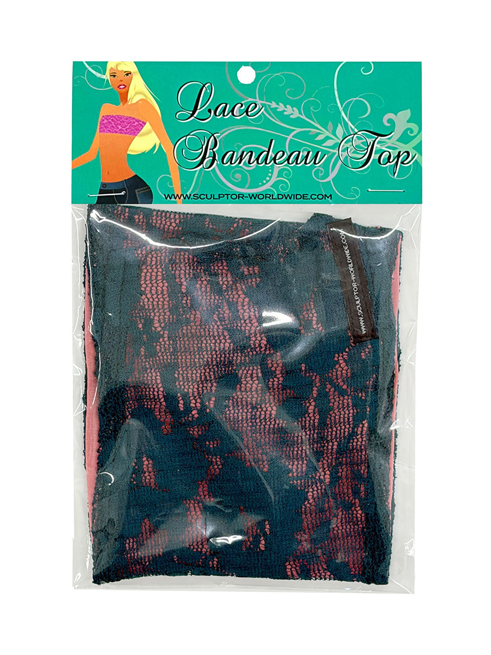 Lace Bandeau Top Teal