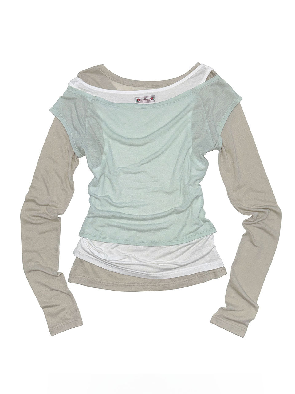 Lazy Layered Tee Mint