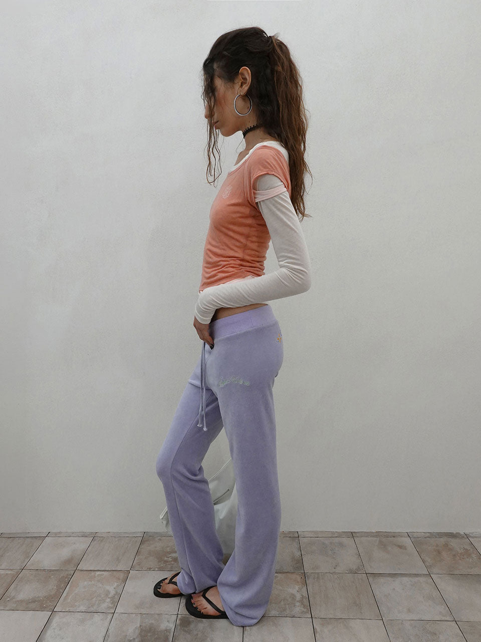 Lazy Layered Tee Salmon