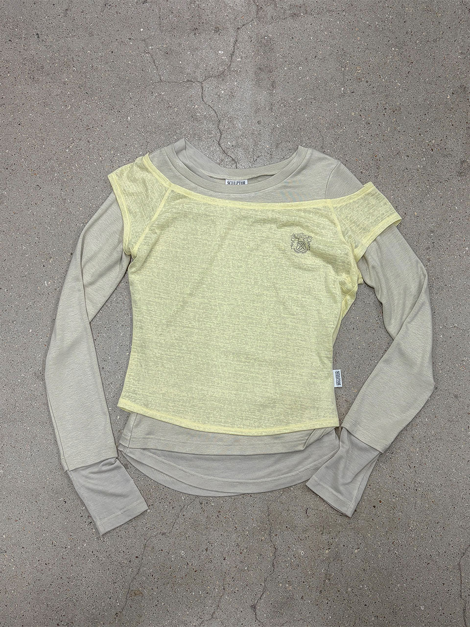 Lazy Layered Tee Lemon